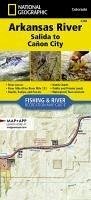 Cover Arkansas River, Salida to Cañon City Map