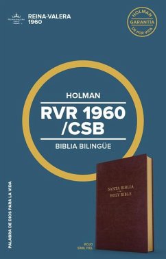 Rvr 1960/CSB Biblia Bilingüe, Borgoña Imitación Piel - B&h Español Editorial; Csb Bibles By Holman