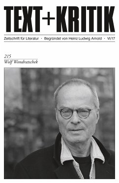 TEXT + KRITIK 215 - Wolf Wondratschek (eBook, ePUB)