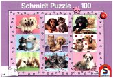 Schmidt 56268 - Puzzle, Meine Tierfreunde, Kinderpuzzle, 100 Teile