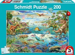 Schmidt 56253 - Puzzle, Entdecke die Dinosaurier, Kinderpuzzle, 200 Teile