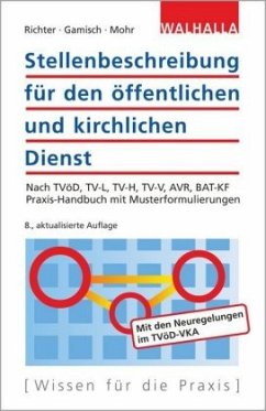 Stellenbeschreibung für den öffentlichen und kirchlichen Dienst - Richter, Achim;Mohr, Thomas;Gamisch, Annett