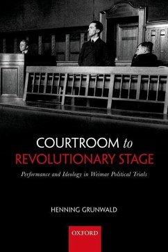 Courtroom to Revolutionary Stage: Performance and Ideology in Weimar Political Trials - Grunwald, Henning (DAAD Visiting Assistant Professor of History, Van