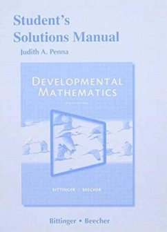 Student's Solutions Manual for Developmental Mathematics - Bittinger, Marvin;Beecher, Judith