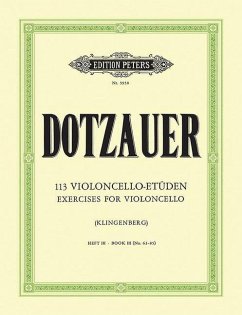 113 Exercises for Violoncello, Book 3 - Dotzauer, Justus J. Fr.