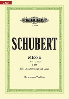 Messe G-Dur D 167 (März 1815) (Neuausgabe nach den Quellen) - Schubert, Franz