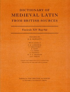 Dictionary of Medieval Latin from British Sources - Howlett, David