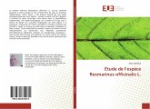 Étude de l¿espèce Rosmarinus officinalis L.