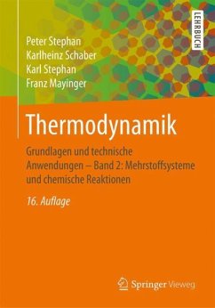 Thermodynamik - Stephan, Peter;Schaber, Karlheinz;Stephan, Karl