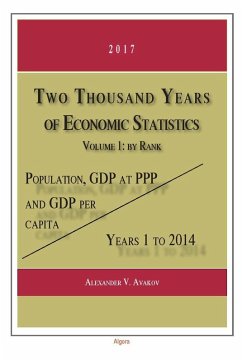 Two Thousand Years of Economic Statistics, Years 1-2014, Vol. 1, by Rank (eBook, PDF) - Avakov, Alexander V