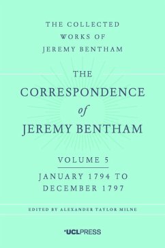 The Correspondence of Jeremy Bentham, Volume 5 (eBook, ePUB) - Bentham, Jeremy