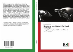 Discourse practices at the Stock Exchange - Di Pilato, Antonella