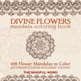 Divine Flowers Mandala Coloring Book