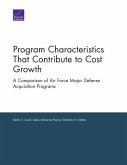 Program Characteristics That Contribute to Cost Growth