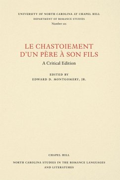 Cover Le Chastoiement d'un père à son fils