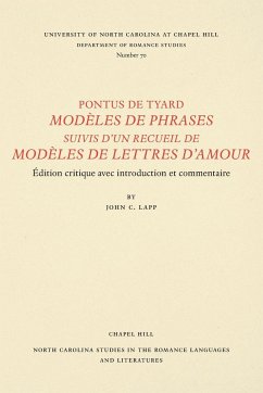 Pontus de Tyard, Modèles de phrases suivis d'un recueil de modèles de lettres d'amour - Tyard, Pontus de