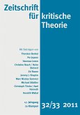 Zeitschrift für kritische Theorie / Zeitschrift für kritische Theorie, Heft 32/33 (eBook, PDF)