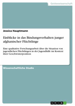Einblicke in das Bindungsverhalten junger afghanischer Flüchtlinge (eBook, PDF) - Hauptmann, Jessica
