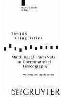 Multilingual FrameNets in Computational Lexicography (eBook, PDF)