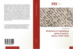Dictatures et république apres la guerre (Grece 1922-1925) - Dimitris, Bacharas