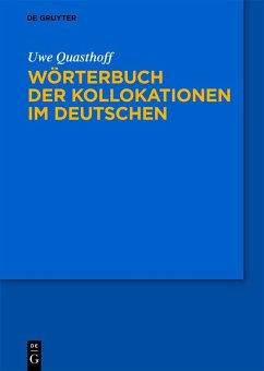 Cover Wörterbuch der Kollokationen im Deutschen (eBook, PDF)