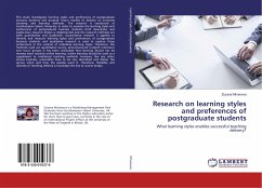 Research on learning styles and preferences of postgraduate students - Mrvanova, Zuzana