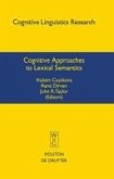 Cognitive Approaches to Lexical Semantics (eBook, PDF)