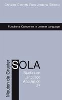 Functional Categories in Learner Language (eBook, PDF)