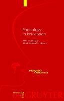 Cover Phonology in Perception (eBook, PDF)