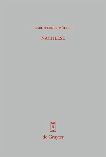 Nachlese (eBook, PDF)