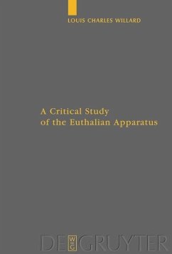 A Critical Study of the Euthalian Apparatus (eBook, PDF) - Willard, Louis Charles