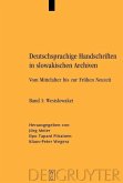 Deutschsprachige Handschriften in slowakischen Archiven (eBook, PDF)