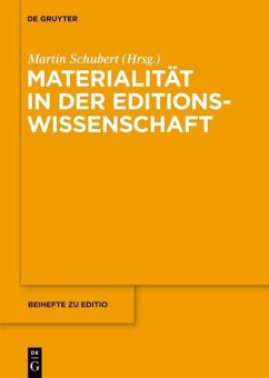 Cover Materialität in der Editionswissenschaft (eBook, PDF)