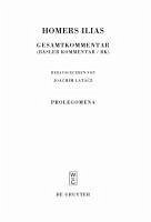 Prolegomena (eBook, PDF) - Graf, Fritz; Jong, Irene de; Latacz, Joachim; Nünlist, René; Stoevesandt, Magdalene; Wachter, Rudolf; West, Martin L.