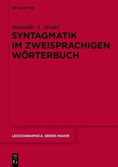 Syntagmatik im zweisprachigen Wörterbuch (eBook, PDF) - Model, Benedikt Ansgar