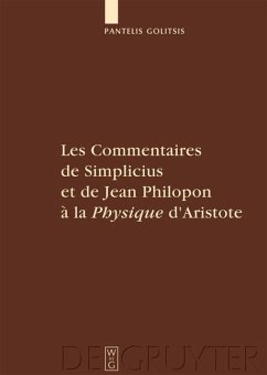 Cover Les Commentaires de Simplicius et de Jean Philopon à la 