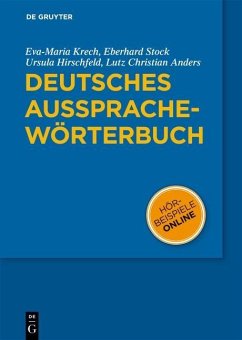 Deutsches Aussprachewörterbuch (eBook, PDF) - Krech, Eva-Maria; Stock, Eberhard; Hirschfeld, Ursula; Anders, Lutz Christian