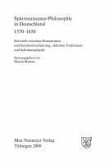 Spätrenaissance-Philosophie in Deutschland 1570-1650 (eBook, PDF)