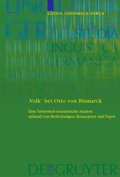 'Volk' bei Otto von Bismarck (eBook, PDF) - Odenwald-Varga, Szilvia