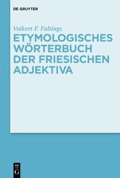 Cover Etymologisches Wörterbuch der friesischen Adjektiva (eBook, PDF)