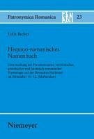 Hispano-romanisches Namenbuch (eBook, PDF) - Becker, Lidia