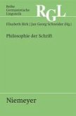 Philosophie der Schrift (eBook, PDF)