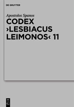 Codex Lesbiacus Leimonos 11 (eBook, PDF) - Spanos, Apostolos