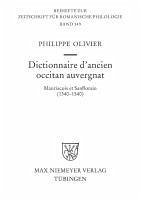 Dictionnaire d'ancien occitan auvergnat (eBook, PDF) - Olivier, Philippe