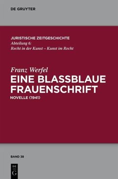 Eine blaßblaue Frauenschrift (eBook, PDF) - Werfel, Franz