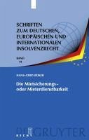 Die Mietsicherungs- oder Mieterdienstbarkeit (eBook, PDF) - Böker, Hans-Gerd