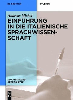 Cover Einführung in die italienische Sprachwissenschaft (eBook, PDF)