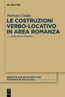 Le costruzioni verbo-locativo in area romanza (eBook, PDF) - Cordin, Patrizia