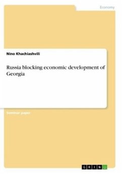 Cover Russia blocking economic development of Georgia
