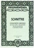 Concerto grosso Nr.1, für 2 Violinen, Cembalo, Klavier und Streicher, Partitur